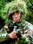 Military photograph -soldier in camouflage gear